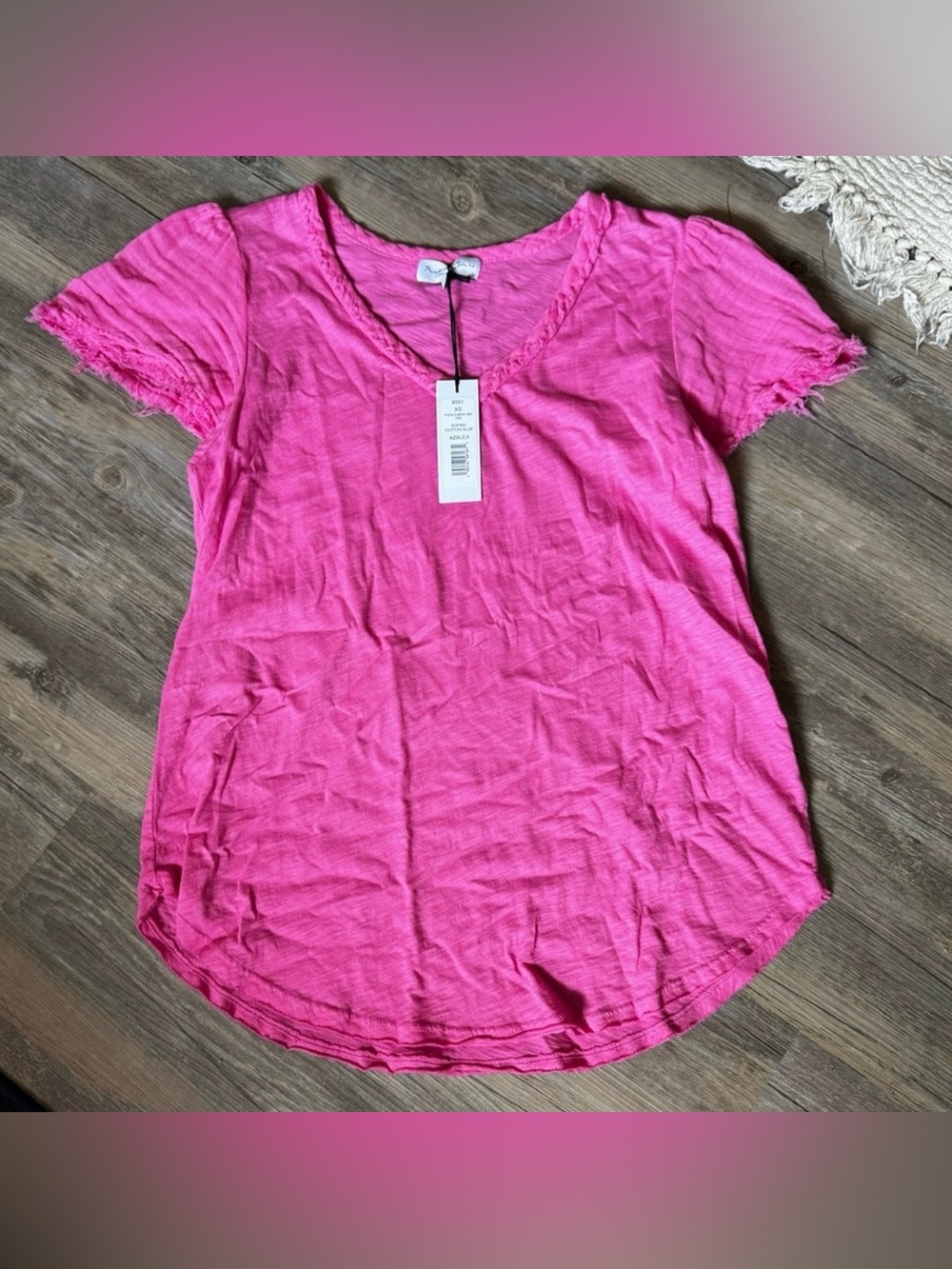 Michael Stars pink Azalea Tate Fabric Mixed t-shirt